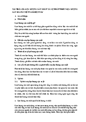 Vai trò của lực lượng sản xuất - Kinh tế Chính trị Mác- Lênin | Trường Đại học Phenika
