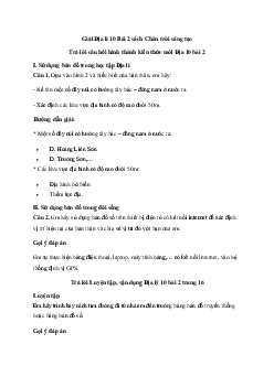 Giải Địa lí 10 Bài 2: Phương pháp sử dụng bản đồ trong học tập Địa lí và trong đời sống | Chân trời sáng tạo