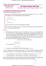 Bài toán Quy hoạch tuyến tính | Trường Đại học Công nghiệp Thành phố Hồ Chí Minh