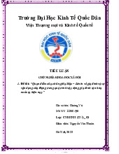 Quan điểm của chủ nghĩa Mác – Lênin về gia đình và sự vận dụng của Đảng trong quá trình xây dựng gia đình văn hóa nước ta hiện nay | Tiểu luận môn Chủ nghĩa xã hội Neu