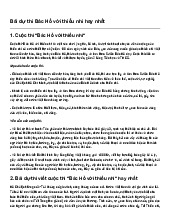 Bài dự thi Bác Hồ với thiếu nhi hay nhất