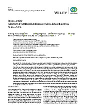 Review of AI Applications in Education (2010-2020) - Systematic Analysis | Đại Học Nội Vụ Hà Nội