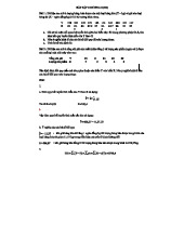 BT-KTL - Bài Tập Kinh Tế Lượng Chương II: Mô Hình Hồi Quy và Phân Tích