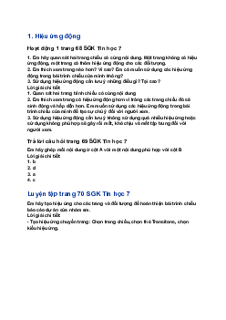 Giải SGK Tin học 7 Bài 13: Thực hành tổng hợp: Hoàn thiện bài trình chiến| Kết nối tri thức