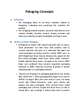 Bài giảng Bao bì thực phẩm