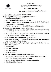 Đề thi cuối kỳ học phần Xây dựng văn bản pháp luật năm 2024 - 2025 | Đại học Luật Thành phố Hồ Chí Minh
