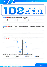 100 câu chống sai trước thi toán THPT 2025