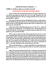 Các Chủ Đề Thảo Luận Về Tư Tưởng & Học Thuyết | Môn Tư tưởng Hồ Chí Minh - Đại học Bách Khoa Hà Nội