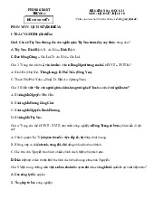 Đề thi học kỳ 1 môn Lịch sử & Địa Lý lớp 8 năm học 2024 - 2025 - Đề số 1 | Bộ sách Kết nối tri thức