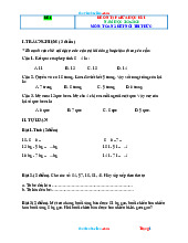 Bộ 10 Đề Ôn Tập Giữa Học Kỳ 1 Toán 2 Kết Nối Tri Thức 2025-2026