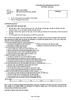 Nec Mock test - kỳ thi chọn học sinh giỏi khu vực THPT