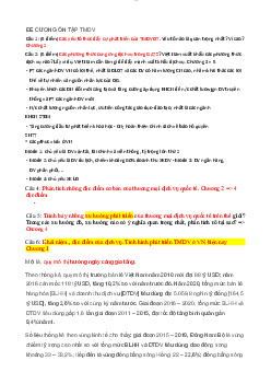 Đề cương ôn tập thương mại dịch vụ