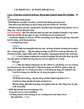 18 câu ôn tập môn TT HCM - Trường Đại học Kinh tế - Tài chính thành phố Hồ Chí Minh