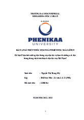 Phân tích những đặc trưng của dân tộc và làm rõ những nét đặc trưng trong việc hình thành dân tộc của Việt Nam? | Bài tập lớn học phần Triết học Mác - Lênin