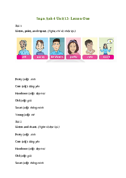 Giải Tiếng Anh lớp 4 Unit 12: Lesson One | Family and Friends