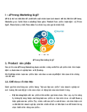 CHIẾN LƯỢC 4P - Tìm hiểu về Marketing Mix trong Kinh doanh