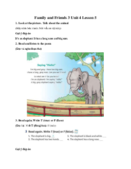 Family and Friends 3 Unit 4 Lesson 5 I like monkeys!