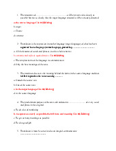 Đáp án môn dịch đại cương - Ngôn ngữ Anh | Đại học Mở Hà Nội