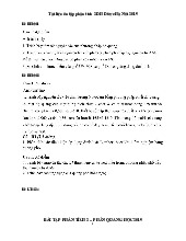 Tài liệu ôn tập Bài Tập Phân Tích 2 - Phần Quang Học