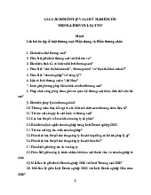 Các câu hỏi ôn tập và gợi ý nghiên cứu  trong lĩnh vực luật tư môn Luật đầu tư | Học viện Phụ nữ Việt Nam