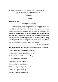 Phiếu Bài tập cuối tuần tiếng Việt lớp 2 học kì 2 | Cánh diều Tuần 19 cơ bản