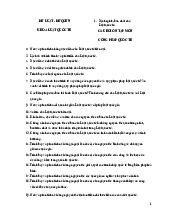 Câu hỏi ôn tập môn công pháp quốc tế | Trường Đại học Luật, Đại học Quốc gia Hà Nội