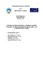 E-Commerce Market Regulation in Microeconomics | Microeconomics | Trường Đại học Quốc tế, Đại học Quốc gia Thành phố Hồ Chí Minh