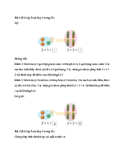 Giải Toán lớp 1 trang 35 sách Cánh Diều