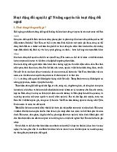 Hoạt động đối ngoại là gì? Những nguyên tắc hoạt động đối ngoại