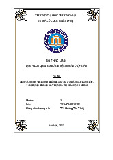 Nền văn hóa Việt Nam tiên tiến đậm đà bản sắc dân tộc. Vận dụng trong xây dựng văn hóa học đường | Bài thảo luận Lịch sử đảng Cộng sản Việt Nam