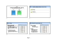 Bài 2. Trình bày dữ liệu bằng bảng và đồ thị
