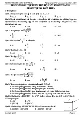 Đề cương ôn tập HK1 Toán 11 năm 2025 – 2026 trường THPT Linh Trung – TP HCM