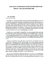 ĐÁNH GIÁ THỰC TRẠNG QUẢN LÝ CHẤT THẢI RẮN TRÊN THẾ GIỚI - Môn quản trị học - Đại Học Kinh Tế - Đại học Đà Nẵng