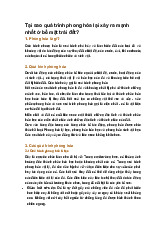 Tại sao quá trình phong hóa lại xảy ra mạnh nhất ở bề mặt trái đất?