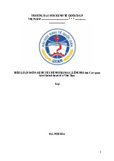 Tiểu luận KTCT - Kinh tế Chính trị Mác-Lê Nin (KTCT01) | Đại học kinh tế quốc dân NEU