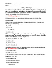 Bài tập tổng hợp - Ôn tập kế toán hành chính sự nghiệp