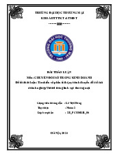 Tìm hiểu và phân tích quy trình chuyển đổi số của doanh nghiệp Viettel trong lĩnh vực thương mại | Bài thảo luận Chuyển Đổi Số Trong Kinh Doanh