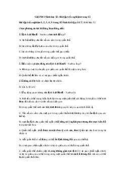 Giải SBT Sinh học 12: Bài tập trắc nghiệm trang 52