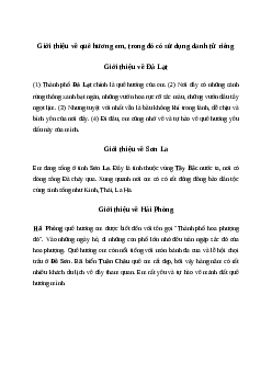 Viết 3 - 4 câu giới thiệu về quê hương em, trong đó có sử dụng danh từ riêng | Tiếng việt 4 Chân Trời sáng tạo