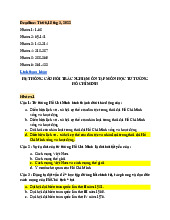 Hệ thống trắc nghiệm môn tư tưởng Hồ Chí Minh | Trường Đại học Kinh tế Thành phố Hồ Chí Minh