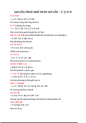 Top 120 cấu trúc Ngữ pháp sơ cấp - Hàn Quốc Học | Trường Đại học Ngoại ngữ, Đại học Quốc gia Hà Nội