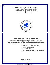 Tiểu luận Nhận thức của sinh viên đối với hoạt động ngoại khoá - Quản trị dự án | Đại học Mở Thành phố Hồ Chí Minh