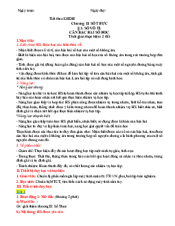 Giáo án Toán 7 C2 - Bài 1. Số vô tỉ. Căn bậc hai số học | Cánh diều