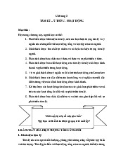 Chương 3 Tâm lý - Ý Thức - Hoạt động | Môn Tâm lý - Đại học Sư phạm Thành phố Hồ Chí Minh