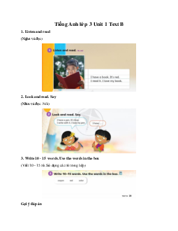 Explore Our World 3 Unit 1 Text B