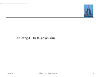 Lý thuyết Chương 4 - Nhập môn công nghệ phần mềm | Trường Đại học CNTT Thành Phố Hồ Chí Minh