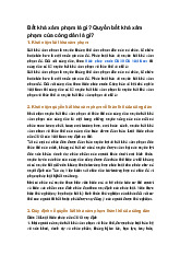 Bất khả xâm phạm là gì? Quyền bất khả xâm phạm của công dân là gì?