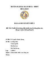 BÁO CÁO ĐỒ ÁN LIÊN MÔN 2 ĐỀ TÀI: Thiết kế hệ thống điều khiển truyền động điện cho động cơ 3 pha không đồng bộ môn truyền động điện –Trường Đại học bách khoa – đại học Đà Nẵn