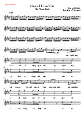 Bản nhạc Cause I Love You - Noo Phước Thịnh