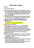 Chương 3, 4: Khái niệm và nguyên tắc cơ bản môn Kiểm toán | Học viện Ngân hàng